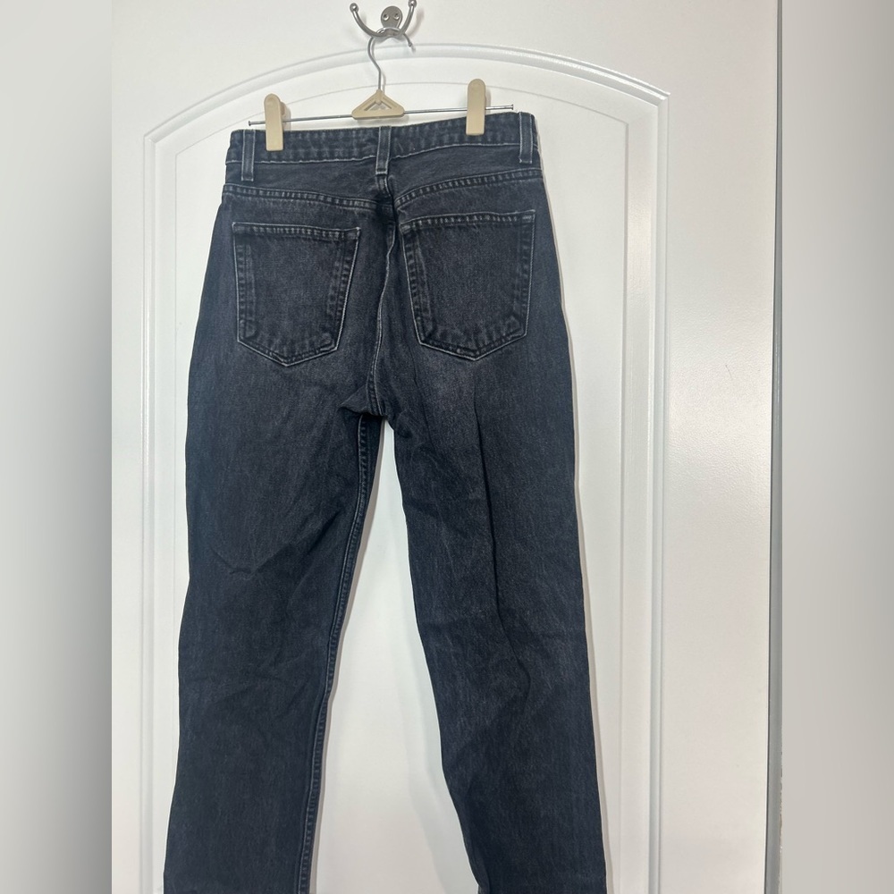 Reformation Women's Julia crop high cigarette Black Jean size 26 denim chic 90s - Picture 11 of 15